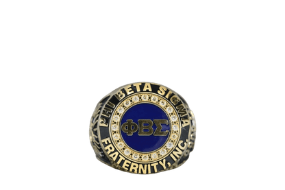 Phi Beta Sigma Fraternity Ring (ΦΒΣ) - SPECIAL EDITION Classic Man Series, Gold - fratrings