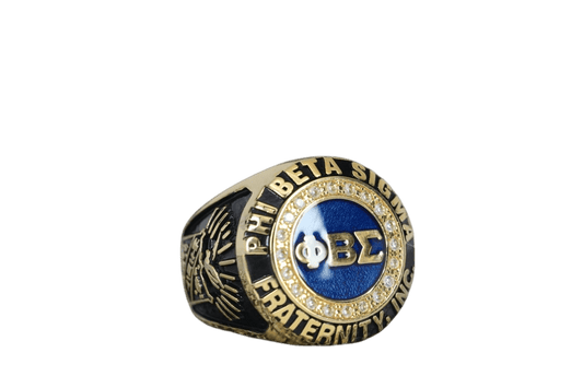 Phi Beta Sigma Fraternity Ring (ΦΒΣ) - SPECIAL EDITION Classic Man Series, Gold - fratrings