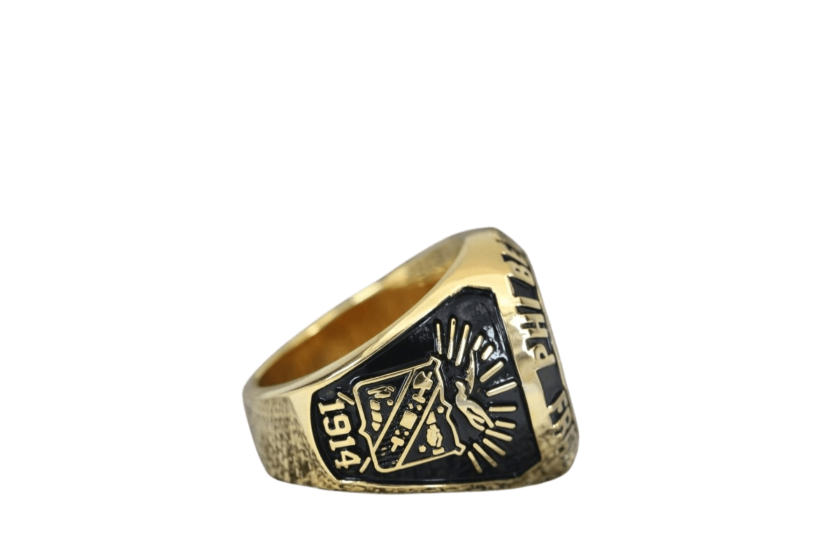 Phi Beta Sigma Fraternity Ring (ΦΒΣ) - SPECIAL EDITION Classic Man Series, Gold - fratrings