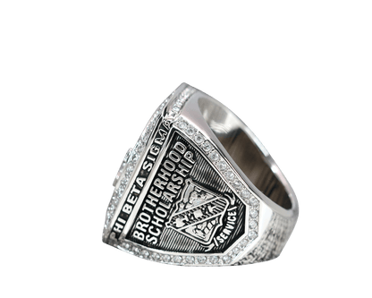 Phi Beta Sigma Official Series Ring, White Stones — ΦΒΣ