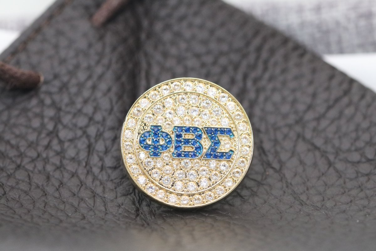 Phi Beta Sigma Lapel Pin (ΦΒΣ) - PREMIUM Alumni Pin, Shine Series - fratrings
