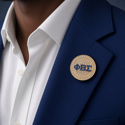 Phi Beta Sigma Lapel Pin - PREMIUM Alumni Pin, Shine Series - fratrings