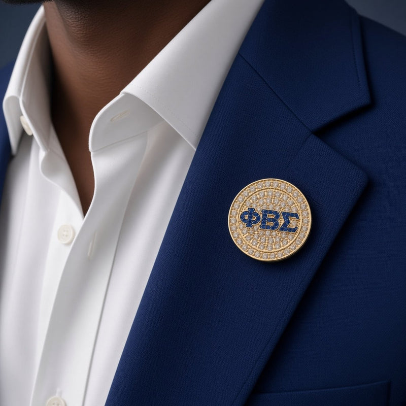 Phi Beta Sigma Lapel Pin - PREMIUM Alumni Pin, Shine Series