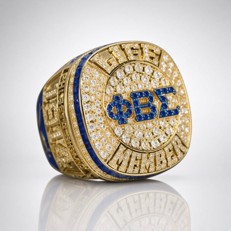 Phi Beta Sigma Life Member Ring, Gold