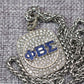 Phi Beta Sigma Pendant Necklace (ΦΒΣ) - Shine Series, Silver - fratrings