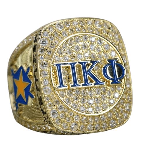 Pi Kappa Phi Fraternity Ring (ΠΚΦ) - SPECIAL EDITION Shine Series, Gold - fratrings
