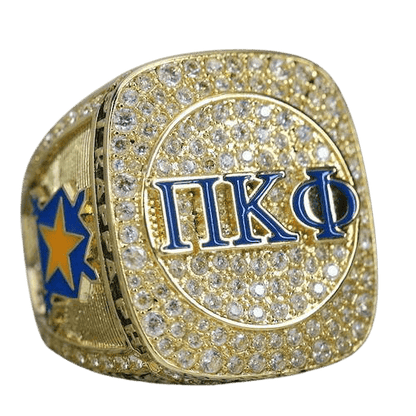 Pi Kappa Phi Fraternity Ring (ΠΚΦ) - SPECIAL EDITION Shine Series, Gold - fratrings