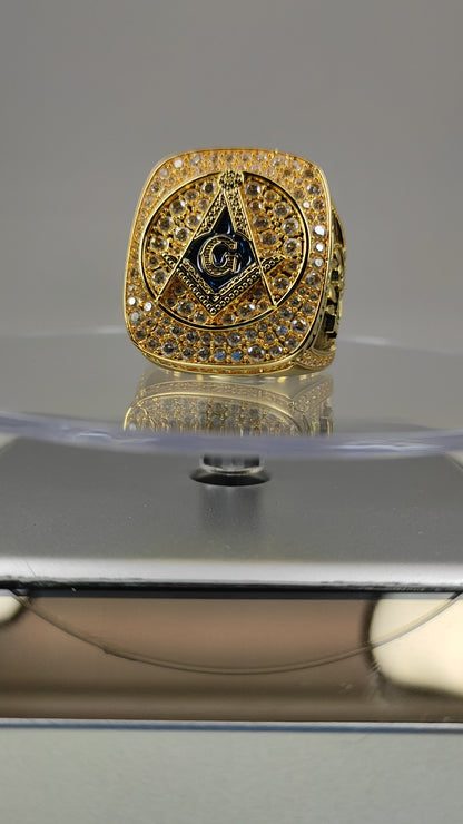 Prince Hall Freemasonry Fraternity Ring - SPECIAL EDITION Shine Series, Gold