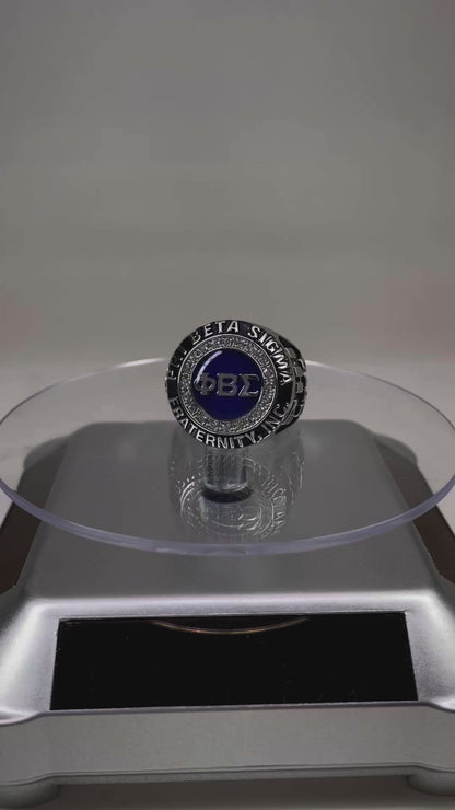Phi Beta Sigma Fraternity Ring (ΦΒΣ) - Classic Man Series, Silver