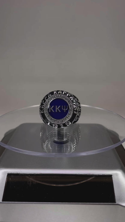 Kappa Kappa Psi Fraternity Ring (ΚKΨ) - Classic Man Series, Silver