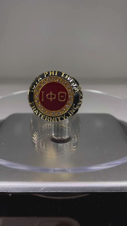 Iota Phi Theta Fraternity Ring (ΙΦΘ) - SPECIAL EDITION Classic Man Series, Gold