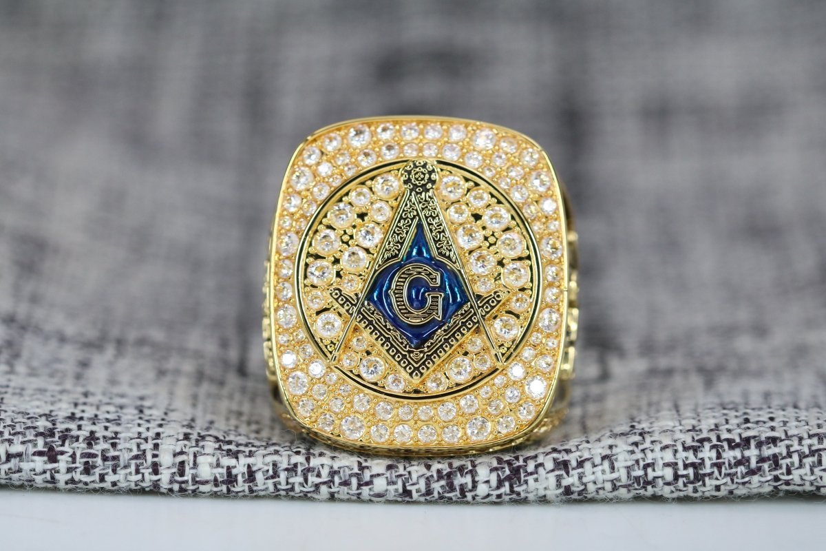 Prince Hall Freemasonry Fraternity Ring - Shine Series, Gold - fratrings