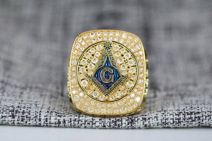 Prince Hall Freemasonry Fraternity Ring - Shine Series, Gold - fratrings