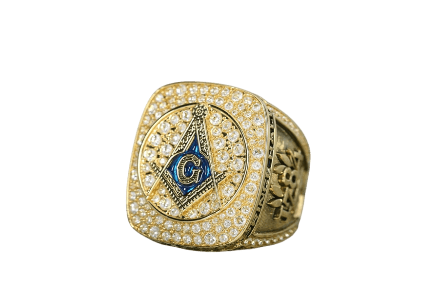 Prince Hall Freemasonry Official Series Ring, Gold