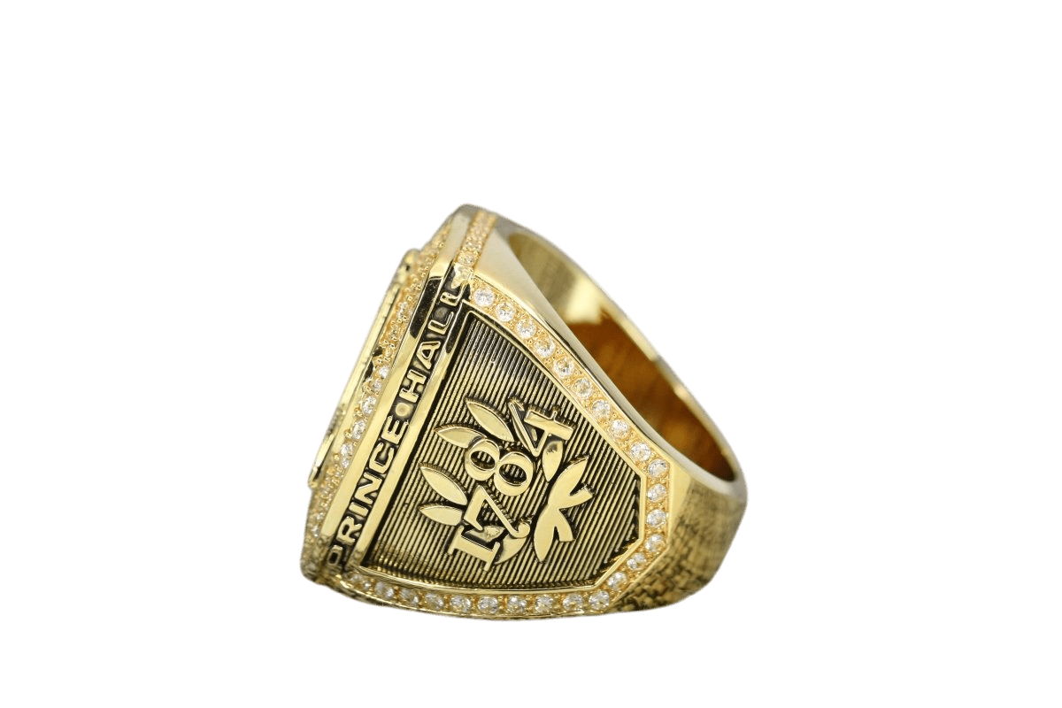 Prince Hall Freemasonry Fraternity Ring - SPECIAL EDITION Shine Series, Gold - fratrings