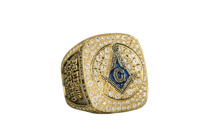 Prince Hall Freemasonry Fraternity Ring - SPECIAL EDITION Shine Series, Gold - fratrings