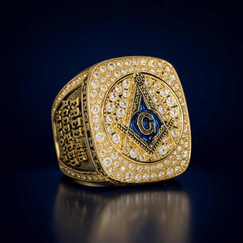 Prince Hall Freemasonry Official Series Ring, Gold