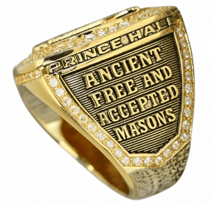 Prince Hall Masonic Ring — Official Series, Gold - fratrings