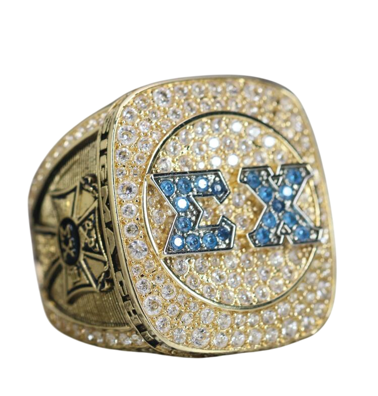Sigma Chi Fraternity Ring (ΣΧ) - Shine Series, Yellow Gold Face - fratrings