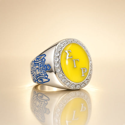 Sigma Gamma Rho Alumni Ring, Silver - fratrings