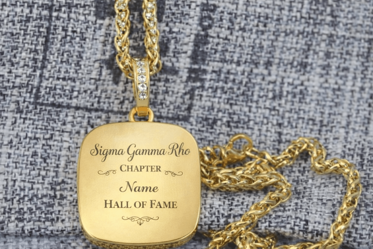 Sigma Gamma Rho Necklace | Hall Of Fame Edition - fratrings