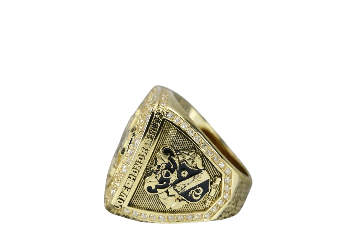 Sigma Nu Fraternity Ring (ΣΝ) - SPECIAL EDITION Shine Series, Gold - fratrings