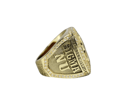 Sigma Nu Fraternity Ring (ΣΝ) - SPECIAL EDITION Shine Series, Gold - fratrings
