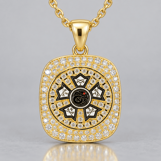Sigma Nu Official Series Pendant Necklace, Gold - fratrings