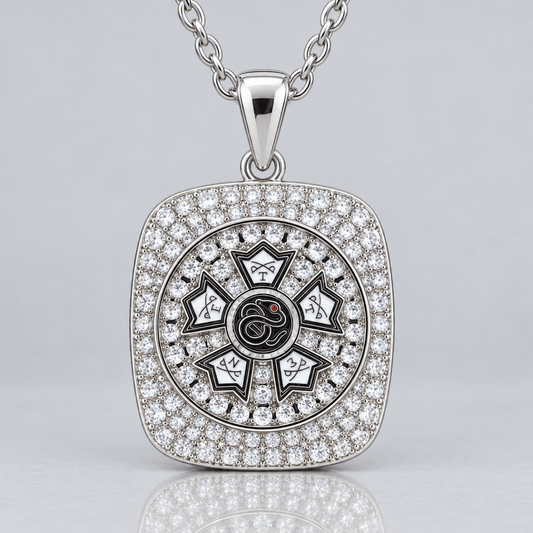 Sigma Nu Official Series Pendant Necklace, Silver - fratrings
