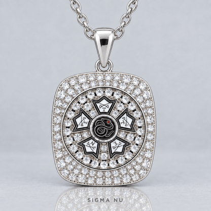 Sigma Nu Official Series Pendant Necklace, Silver - fratrings