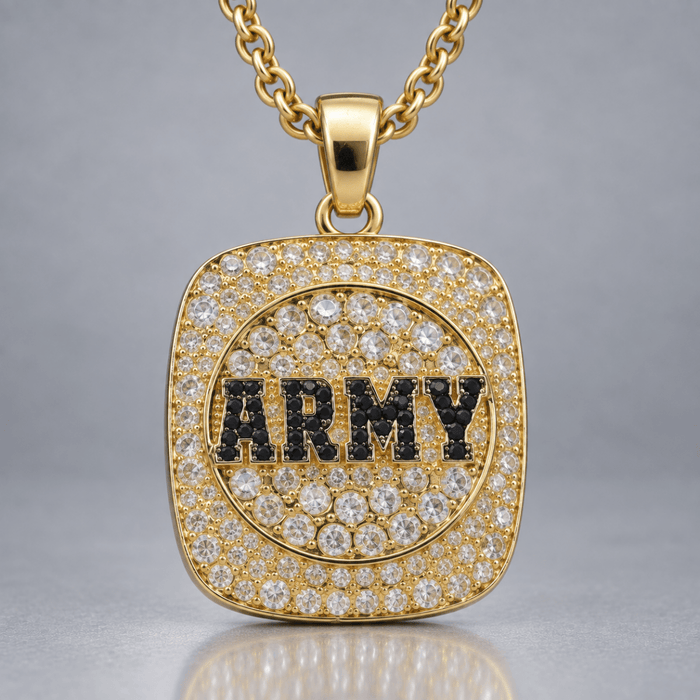 U.S. Army Official Series Pendant Necklace, Gold