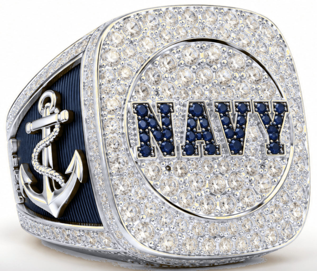 U.S. Navy Official Series Ring — Choose Your Finish - fratrings