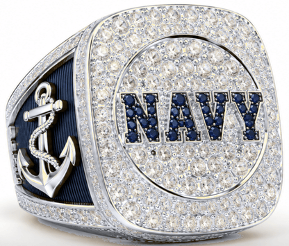 U.S. Navy Official Series Ring — Choose Your Finish - fratrings