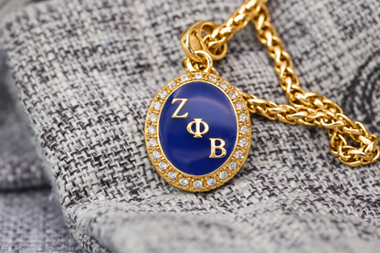 Zeta Phi Beta Alumni Pendant Necklace — 18k yellow gold finish