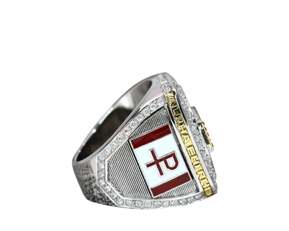 Alpha Chi Rho CROWS Fraternity Ring (ΑΧΡ) - Shine Series - fratrings