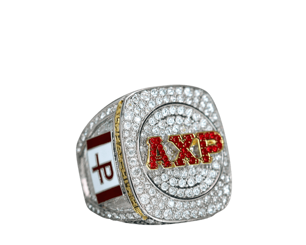 Alpha Chi Rho CROWS Fraternity Ring (ΑΧΡ) - Shine Series, Silver – fratrings