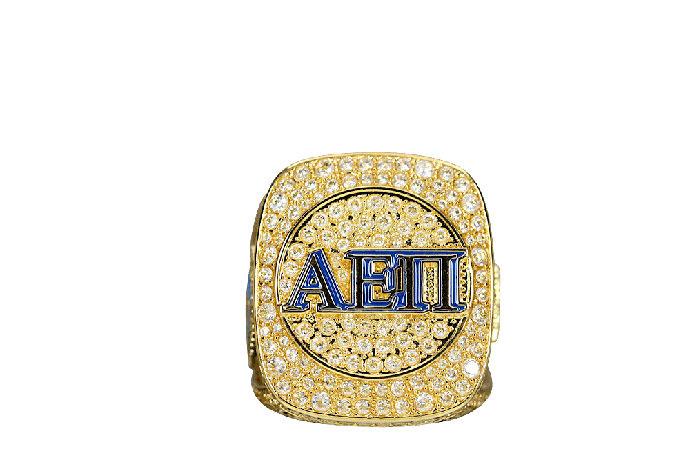 Alpha Epsilon Pi Fraternity Ring (AEPi) - Shine Series, Gold - fratrings