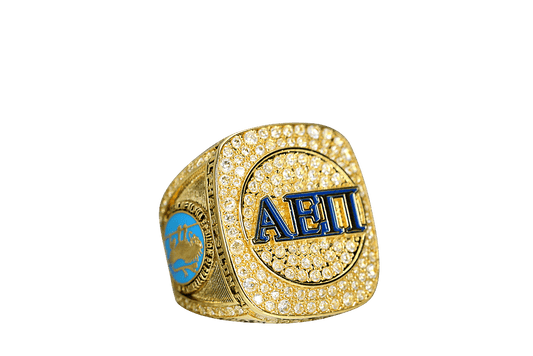 Alpha Epsilon Pi Fraternity Ring (AEPi) - Shine Series, Gold - fratrings