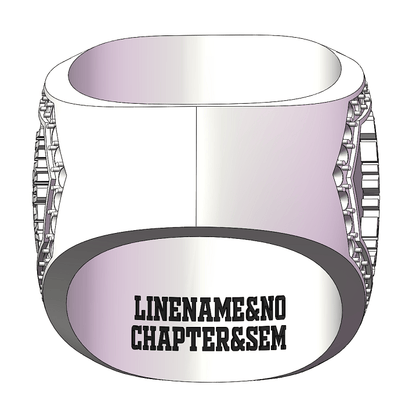 Alpha Epsilon Pi Fraternity Ring (AEPi) - Shine Series, Gold - fratrings