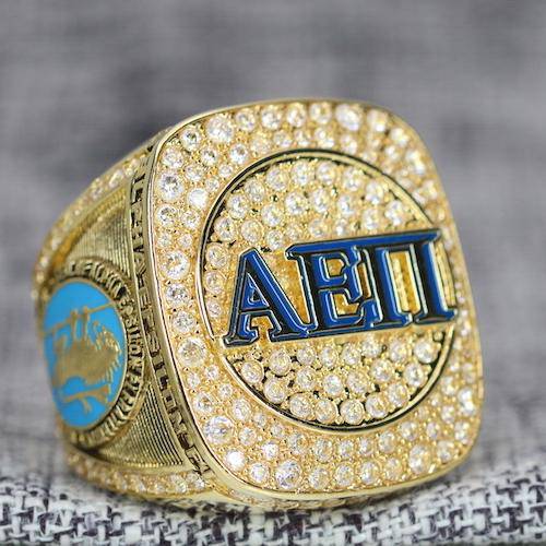 Alpha Epsilon Pi Fraternity Ring (AEPi) - Shine Series, Gold - fratrings