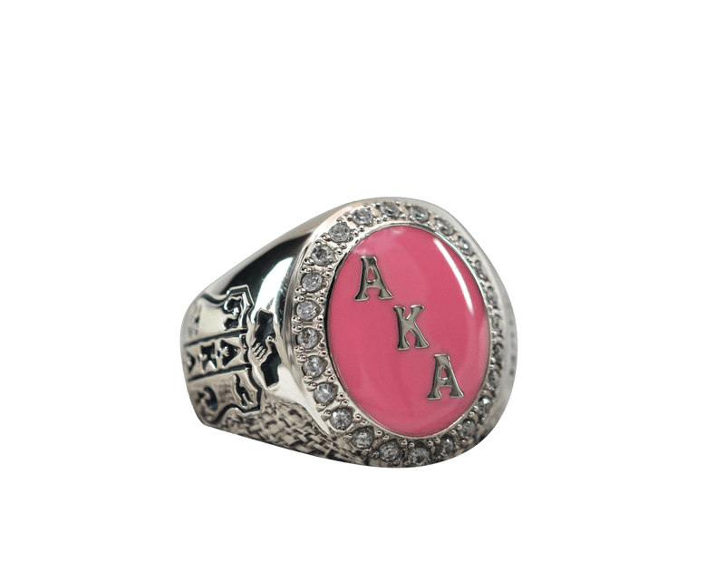 Alpha Kappa Alpha Sorority Ring (AKA) - Flower Series, Silver