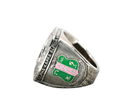 Alpha Kappa Alpha Sorority Ring (AKA) - Shine Series - fratrings