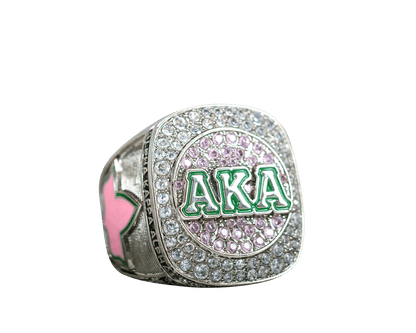 Alpha Kappa Alpha Sorority Ring (AKA) - Shine Series - fratrings