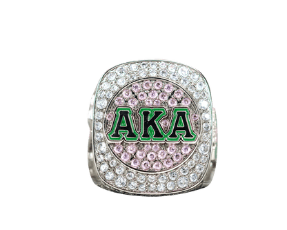 Alpha Kappa Alpha Sorority Ring (AKA) - Shine Series - fratrings