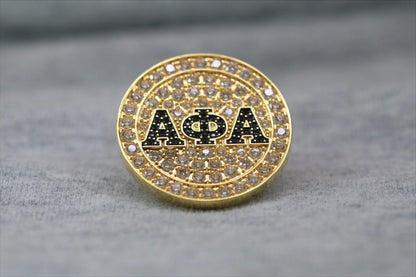 Alpha Phi Alpha Lapel Pin (ΑΦΑ) - PREMIUM Alumni Pin, Shine Series