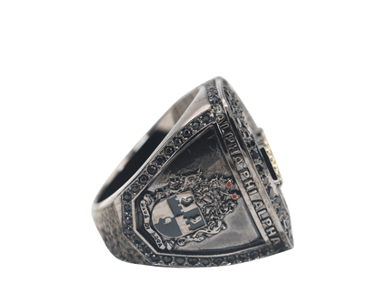Alpha Phi Alpha Fraternity Ring (ΑΦΑ) - Shine Series, Dark - fratrings