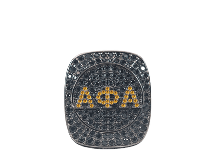 Alpha Phi Alpha Fraternity Ring (ΑΦΑ) - Shine Series, Dark - fratrings