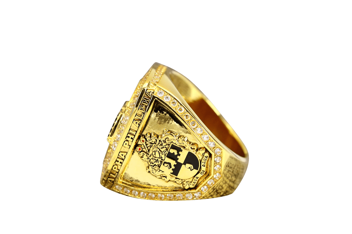 Side Embossed Acacia Masonic Ring