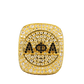 Alpha Phi Alpha Fraternity Ring Yellow Gold (ΑΦΑ) - Shine Series - fratrings