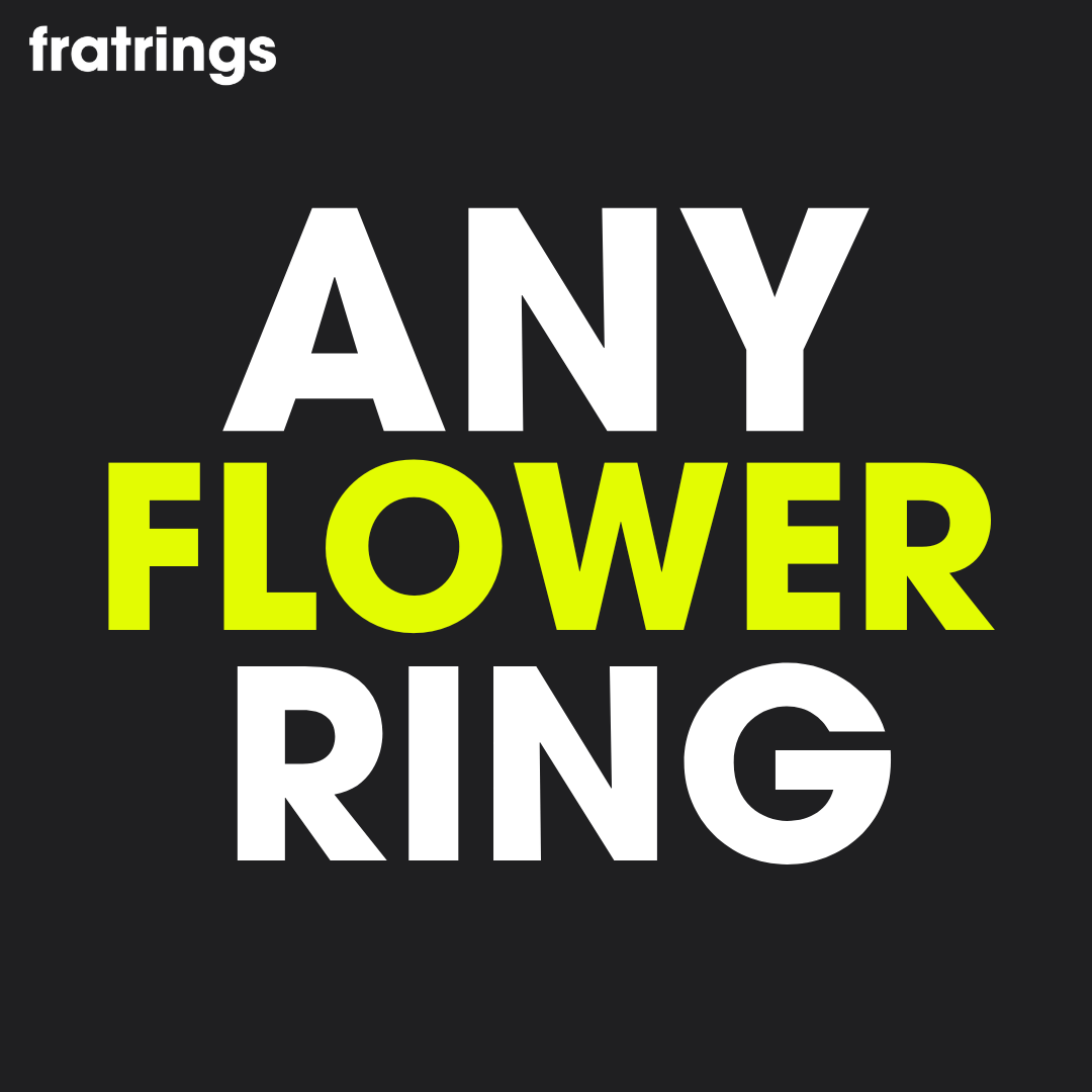 Any Sorority Ring - Flower Series - fratrings